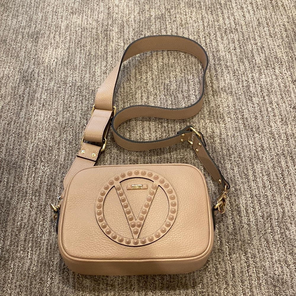 Mario Valentino authentic Genuine leather blushed pink cross body bag